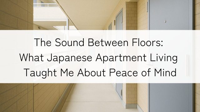 A bright apartment hallway in Japan during the day